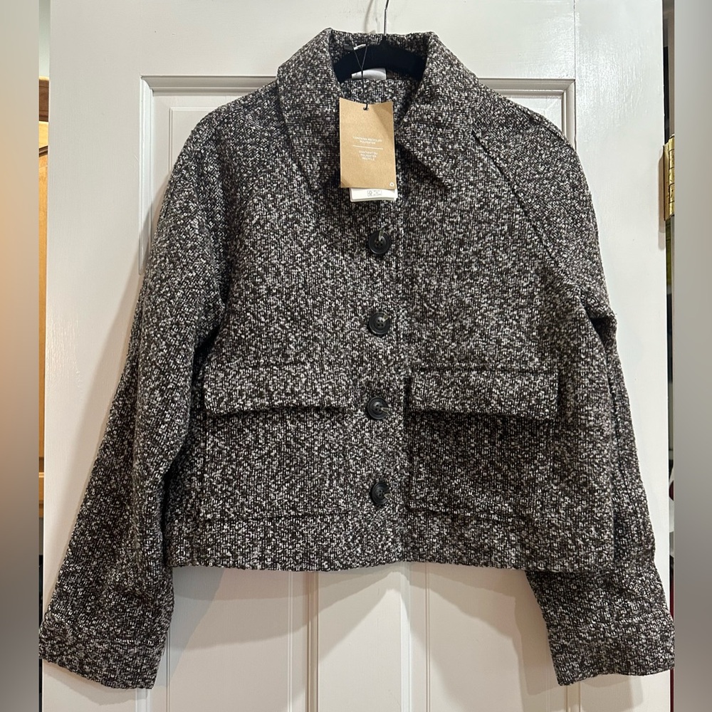 AWARE BY VERO MODA Vally Short Jacket In Carafe WOMENS Small NEW - Picture 2 of 7